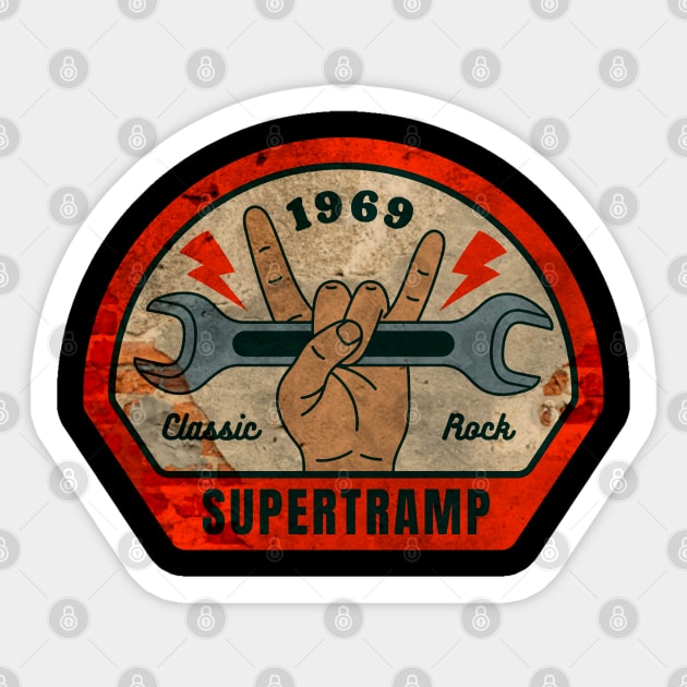 Supertramp // Wrench Sticker by OSCAR BANKS ART